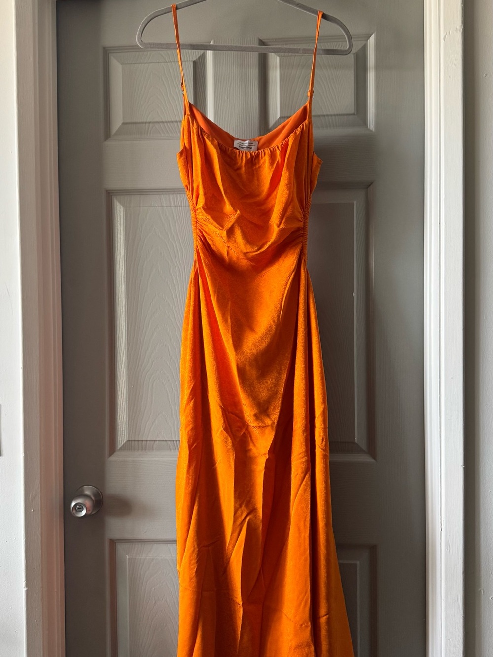 & Other Stories Bright Orange Textures Dress